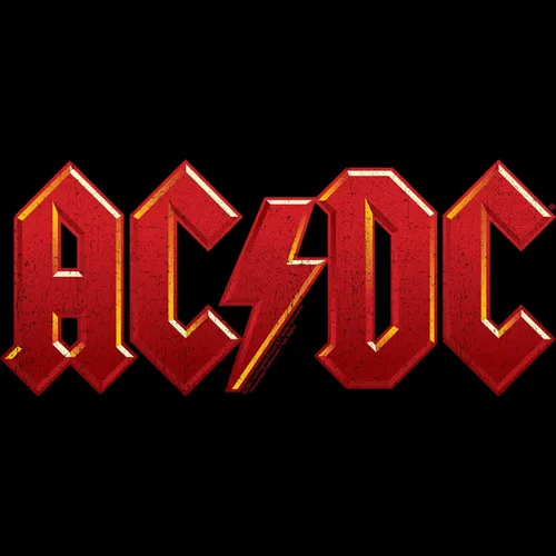 Vista 2 de ACDC Hard Rock Band Music Group - Camiseta sin mangas con logotipo desgastado para mujer, Rojo