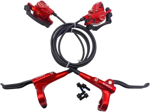 Vista 4 de Juego de freno de disco hidráulico para bicicleta de montaña, kit de freno de disco delantero y trasero para bicicleta MTB XC Trail, e-Bike, Fat