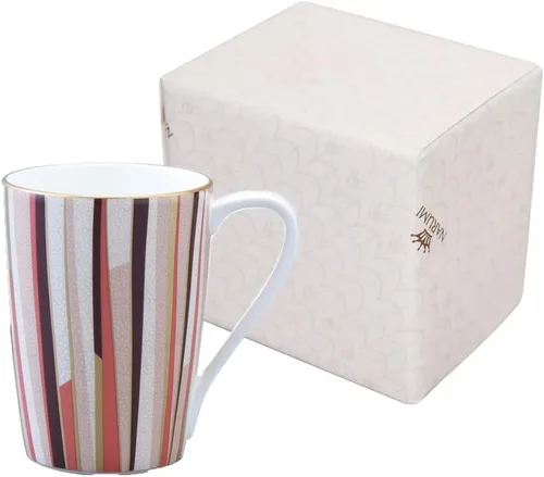 Vista 15 de Narumi 50994-2731 Shagreen, 12.8 fl oz (380 cc), negro, patrón moderno y simple, regalo del día del padre, caja de regalo incluida