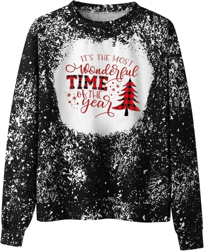 Vista 3 de Sudadera de gran tamaño para hombre, divertida y fea fiesta de Navidad, cuello redondo, diseño de copo de nieve con botones