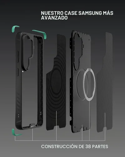 Vista 5 de Mous Funda para Samsung Galaxy S26, compatible con MagSafe, fibra de aramida ilimitada