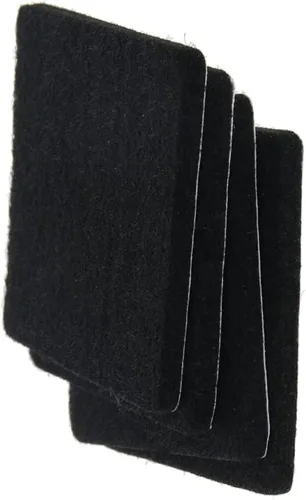 Vista 8 de 48 almohadillas de fieltro para muebles, almohadillas cuadradas de 0.63 pulgadas, protectores de suelo autoadhesivos antiarañazos para pies
