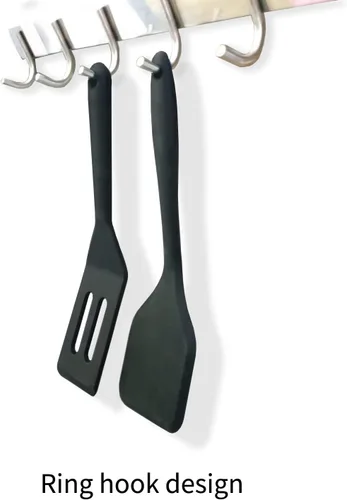 Vista 2 de Mini espátula pequeña, 2 piezas flexibles antiadherentes brownie silicona pequeña espátula