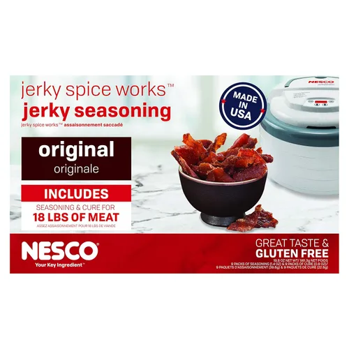 Vista 3 de Nesco BJG-6, Jerky Spice Works, sabor a pimienta agrietada y ajo, juego de 6 piezas