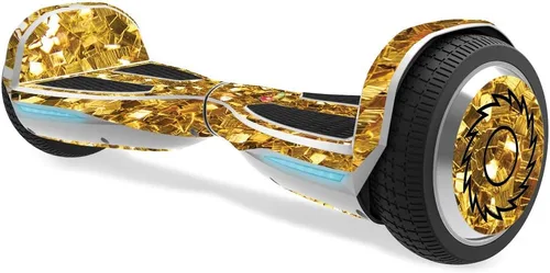 Vista 12 de MightySkins Skin compatible con Razor Hovertrax 1.5 Hover Board - Placa de diamante negro Cubierta protectora de vinilo duradera y única Fácil
