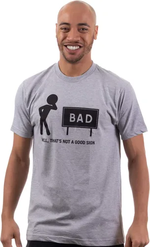 Vista 2 de Eso no es un buen signo Papá broma divertido padre abuelo papá día del padre Bad Pun humor camiseta