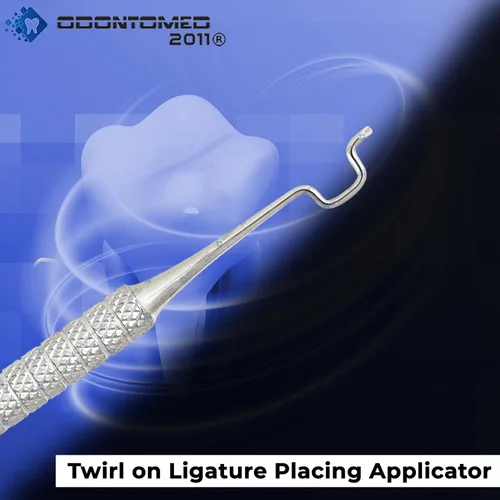 Vista 3 de OdontoMed2011® 3 PCS TWIRL ON LIGATURA COLOCACIÓN APLICADOR ESCALADOR ORTODONTICA DENTAL INSTRUMENTOS DE ACERO INOXIDABLE ODM