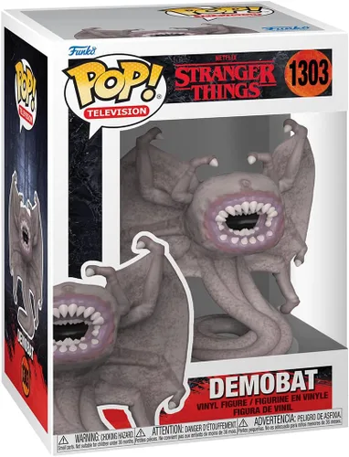 Vista 2 de POP [Stranger Things - Demo-Bat [Temporada 4] Funko - Figura de vinilo con funda protectora de caja compatible, multicolor, 3.75 pulgadas