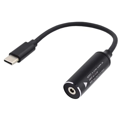 Vista 9 de cablecc 0.098x0.028 in Entrada DC Jack a USB-C Tipo-C Cable de carga de enchufe de alimentación para PD 9V 15V 20V 65W Teléfono portátil