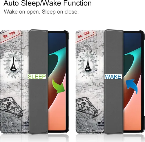 Vista 2 de YSMILE Funda para Xiaomi Mi Pad 5/5 Pro de 11 pulgadas, cubierta inteligente ligera con soporte folio cubierta rígida para Xiaomi Mi Pad 5/5 Pro 11