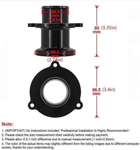 Vista 2 de Tubo de eliminación de silenciador turbo para motor turbo EA888 para motores vag 2.0 tfsi audi vw golf7 1.8t 2.0t gasolina