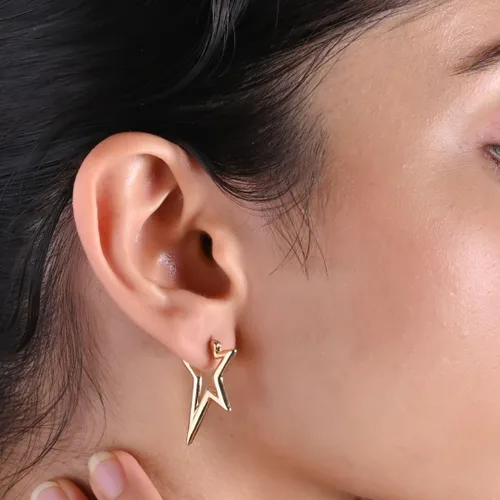 Vista 53 de Gempires - Aretes ligeros y gruesos, delicados y minimalistas, hipoalergénicos, chapados en oro, sin deslustre, diseño clásico, para uso diario