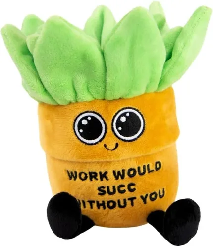 Vista 17 de Punchkins Peluche de maní – Peluche divertido con texto en inglés «I'm Allergic to Deez», regalo para los amantes del humor, bonito juguete