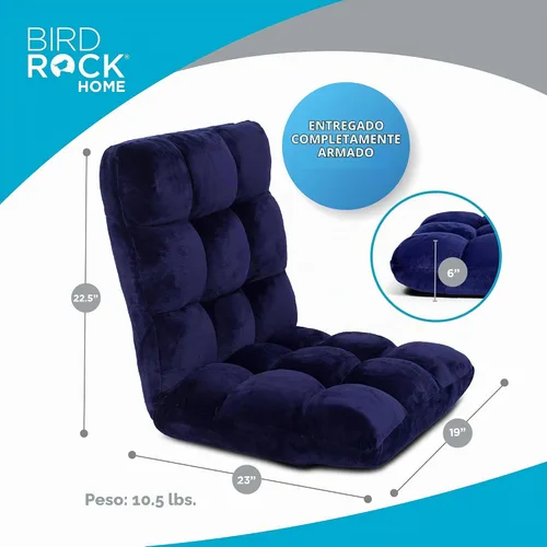 Vista 2 de BIRDROCK HOME Silla ajustable de espuma viscoelástica, ideal para jugar, leer, meditar, cómoda y versátil, adecuada para niños y adolescentes