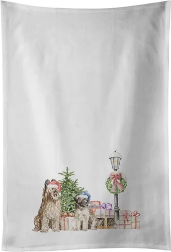 Vista 81 de Caroline's Treasures CK8100WTKT - Juego de 2 toallas de cocina con diseño de bulldog francés con diseño de país de las maravillas navideñas