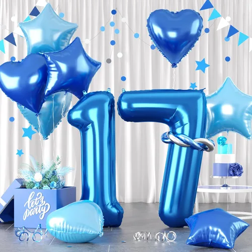 Vista 51 de Globos dorados de color champán con el número 11, globos de oro claro, globo de aluminio dorado con forma de corazón con estrella y globo largo