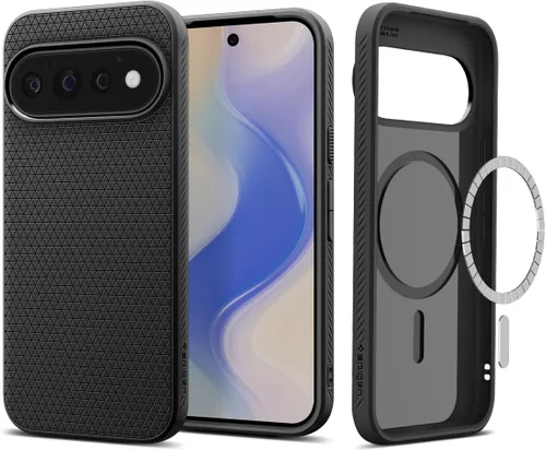 Vista 19 de Spigen Funda para Pixel 10/10 Pro, Liquid Air MagFit (2025) [diseñada para Pixelsnap, compatible con accesorios MagSafe] - Verde abismo Compatible