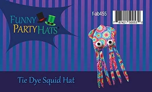 Vista 6 de Sombrero de calamar Funny Party Hats, divertido, para fiestas