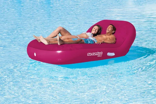 Vista 2 de Airhead Sun Comfort Cool Suede - Chaise lounge - Flotador para piscina, silla de lago