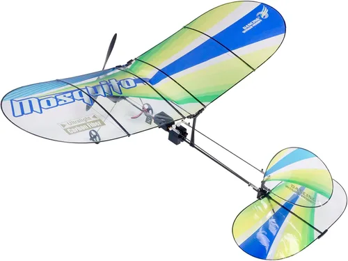 Vista 3 de Avión E43 Mosquito RTF RC para adultos, micro EPP RC Avión de espuma de 14.1 pulgadas, 2.4GHz 3CH Slow Flyer para mosca