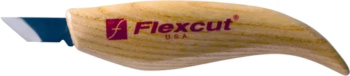 Vista 14 de FLEXCUT Cuchillos para tallado de madera Cuchillo para tallado de astillas Hoja de acero 1095 con alto contenido de carbono Mango ergonómico