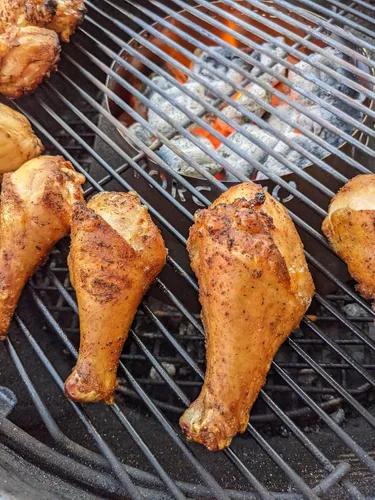 Vista 6 de Vorcano BBQ Brand - Cono de parrilla de carbón Vortex de acero inoxidable compatible con hervidor Weber, huevo verde grande, Kamado Joe