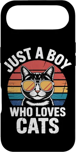 Vista 27 de Just A Boy Who Loves Cats Feline Enthusiast Pet Cat Parents Case for iPhone 16