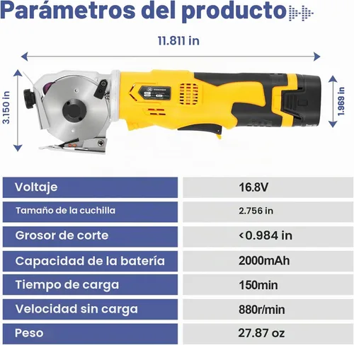 Vista 4 de MXBAOHENG Tijeras eléctricas cortador de cartón con interruptor