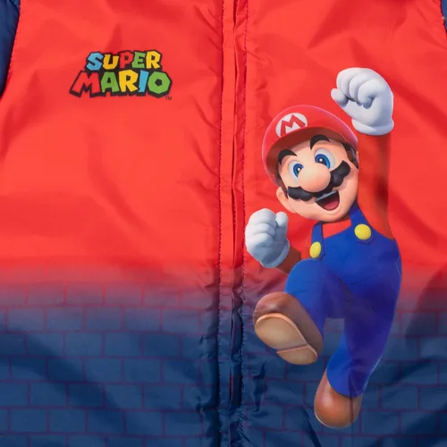 Vista 6 de SUPER MARIO Nintendo Yoshi Toad Princess Peach - Chaqueta acolchada con cremallera para niños pequeños a grandes