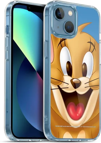 Vista 11 de Head Case Designs Funda de gel de cara completa con licencia oficial de Tom y Jerry Jerry [protección de grado militar] compatible con Apple iPhone