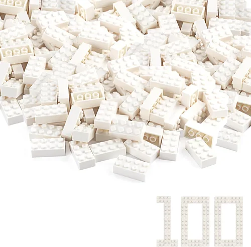 Vista 51 de 100 piezas 2 x 4 Ladrillos Piezas Negras Partes Clásico Juego Creativo Bloques de Construcción Juego de Partes Accesorios de Juguete Compatibles