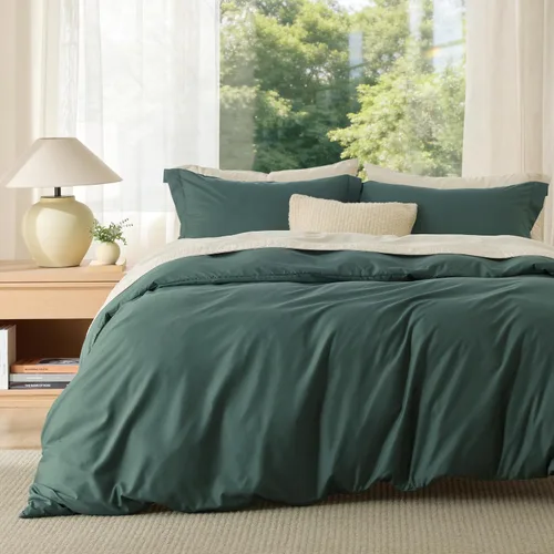 Vista 18 de Bedsure - Juego de funda de edredón tamaño individual/individual XL - Juego de ropa de cama suave de microfibra cepillada doble para niños