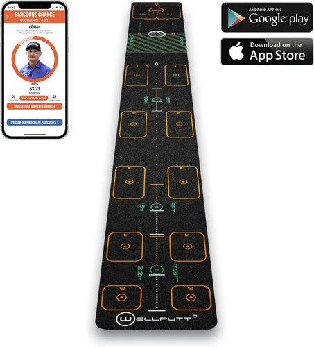 Vista 2 de WELLPUTT - Alfombrilla de entrenamiento de putting de golf - 10ft First