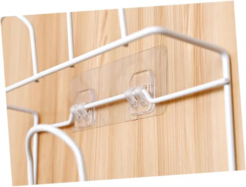 Vista 8 de DOITOOL Zapatero de doble capa para zapatos de montaje en pared, zapatillas, estante colgante, organizador de almacenamiento (blanco)