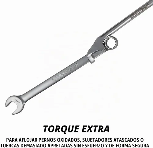 Vista 5 de OEMTOOLS 22656 Herramienta Extensora de Llave, Aumenta el Torque en Espacios Reducidos, Extensión Universal de Llave para Pernos Oxidados, Llaves