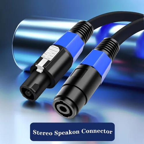 Vista 7 de LanSenSu Cable divisor Speakon, 1 macho a 2 hembras XLR Y Splitter Speakon Cable Splitter Speakon 1 macho a 2 hembras (paquete de 1)
