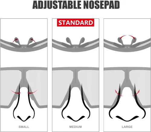 Vista 4 de EAZYRUN F26 tendencia moderna elegante HD polarizadas gafas de sol mujeres hombres correr pesca senderismo golf regalos deportes al aire libre