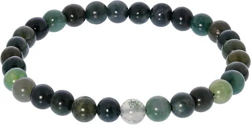 Vista 274 de Gem Avenue Handmade Round Bead Stretch Bracelet Unisex Natural Stone Beaded Jewelry for Men & Women, Elastic Wristband for Daily Wear