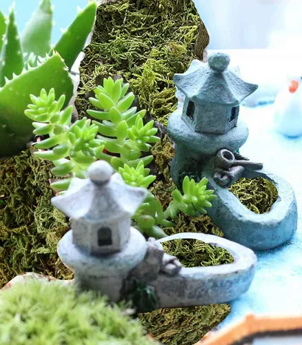 Vista 6 de Musgo artificial de 18 onzas para plantas en maceta y plantas falsas, musgo decorativo sintético para macetas y manualidades