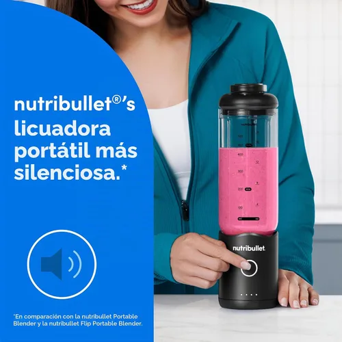 Vista 7 de Batidora portátil nutribullet Flex 22oz 2Pack NBPB30200AKAW, Negro & Blanco