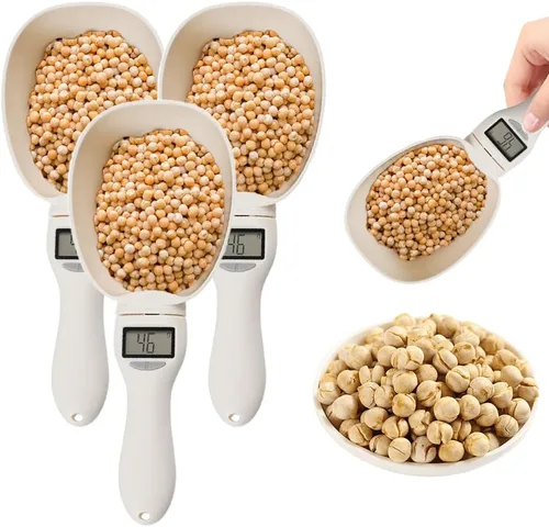 Vista 8 de Cuchara medidora digital, báscula de medición digital de alimentos de 28.22 oz/0.00 oz de alta precisión con pantalla LCD, cuchara de pesaje
