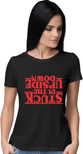 Vista 31 de Go All Out Camiseta para mujer Stuck in The Upside Down