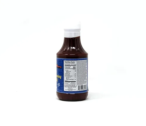 Vista 3 de Salsa BBQ Full Moon, botellas de 2 a 16 onzas incluidas con una tarjeta de recetas JFS