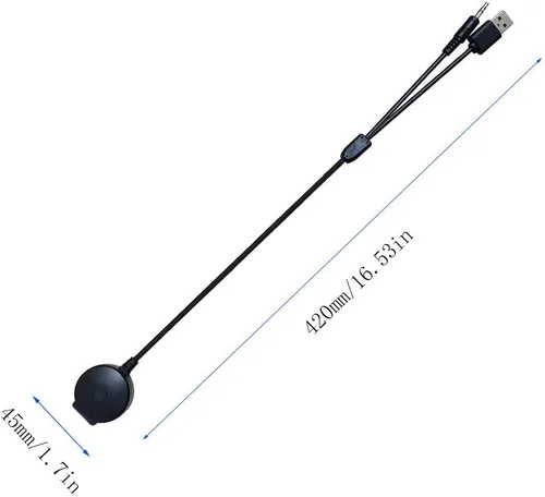 Vista 3 de Adaptador Bluetooth para coche Mini Cooper BMW Compatible con teléfono Android Apple, música AUX 3.5, cable inalámbrico capaz