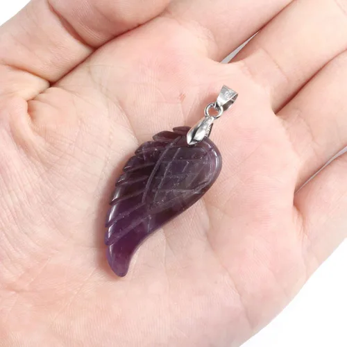 Vista 4 de Top Plaza Reiki - Juego de pulseras elásticas de cuarzo con cristales curativos y alas de ángel talladas