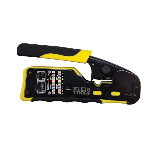 Vista 6 de Klein Tools VDV501-851 Kit de probador de cables y herramienta de perforación de impacto con hoja 66/110 y Klein Tools VDV226-110 Trinquete modular
