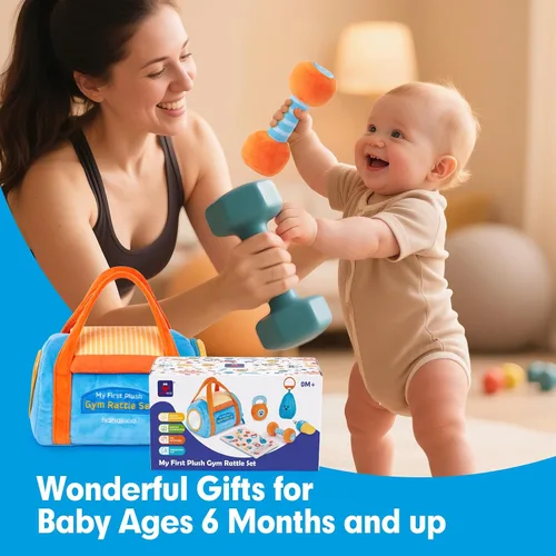 Vista 9 de hahaland Juguetes para bebés de 6 a 12 meses, juguetes para bebés de 3 a 6 meses, juguete Montessori para niños de 6 meses, juguete sensorial