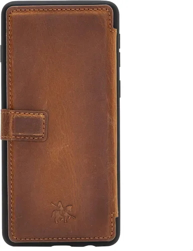 Vista 4 de Venito Verona - Funda de piel compatible con Samsung Galaxy Note 9 (6.4 pulgadas), bloqueo RFID, a presión, tapa trasera, delgada, tipo cartera