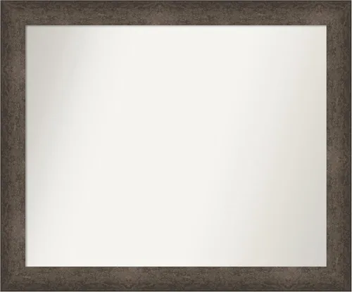 Vista 485 de Amanti Art Espejo de pared personalizado no biselado (25 x 25 pulgadas), marco de bronce acentuado, varios tamaños personalizados, espejo de baño