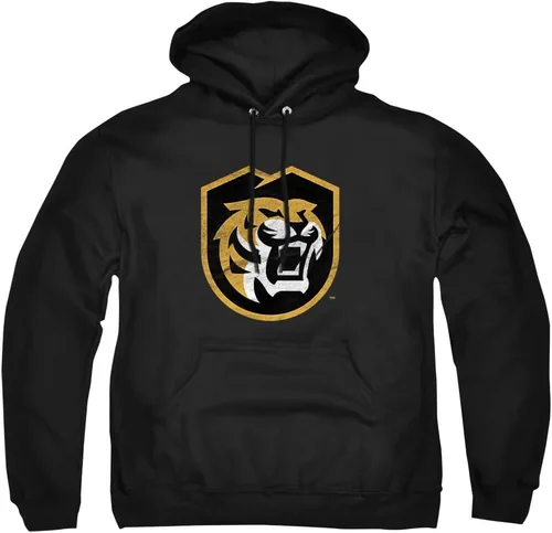 Vista 28 de Distressed College Primary Logo Adult Pullover Hoodie Collection 1 Universidad Estatal de Albany
